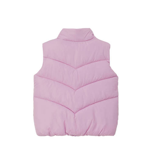 s.Oliver bodywarmer roze Meisjes Polyester Opstaande kraag Effen 92