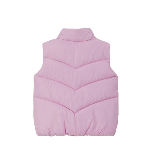 S.Oliver bodywarmer roze Meisjes Polyester Opstaande kraag Effen 104