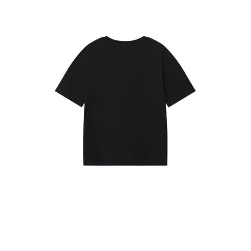 Name it KIDS T-shirt NKMBRODY met tekst zwart Jongens Katoen Ronde hals 122 128
