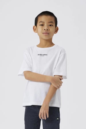 T-shirt NKMBRODY met tekst wit