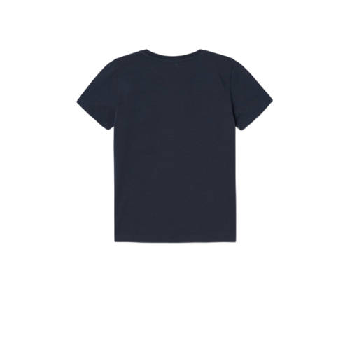 Name it KIDS T-shirt NKMMACAR NARUTO met printopdruk donkerblauw Jongens Stretchkatoen Ronde hals 122 128