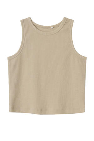 top NKFNAKAL SL CROP TOP NOOS beige