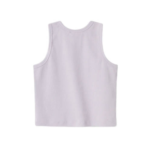 name it KIDS top NKFNAKAL SL CROP TOP NOOS lila Paars Meisjes Katoen Ronde hals 146 152
