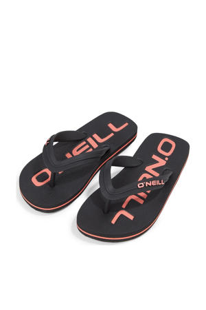Profile Logo Sandals  teenslippers zwart/roze