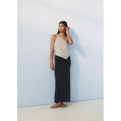 Mango Kids rok antraciet Grijs Meisjes Modal Effen 152(XXS)
