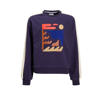 Me & My Monkey sweater Rinske met printopdruk donkerblauw