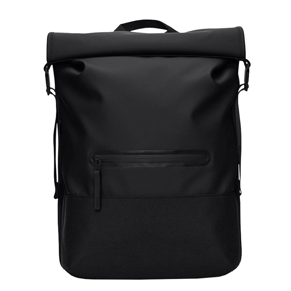 Rains  rugzak Trail Rolltop W3 zwart