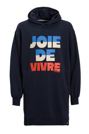 sweatjurk Ryleigh met printopdruk donkerblauw