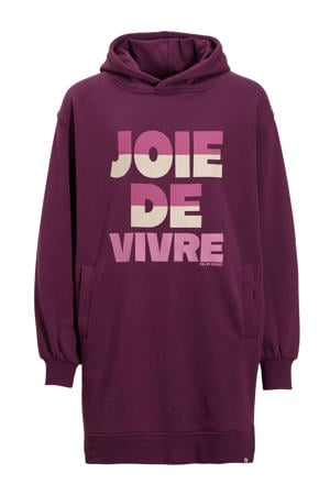 sweatjurk Ryleigh met printopdruk paars