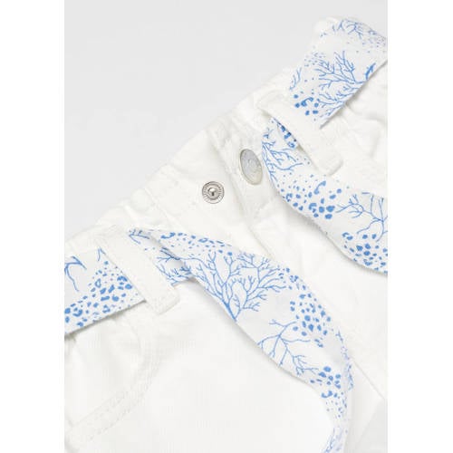 Mango Kids denim short wit Korte broek Meisjes Katoen Effen 104