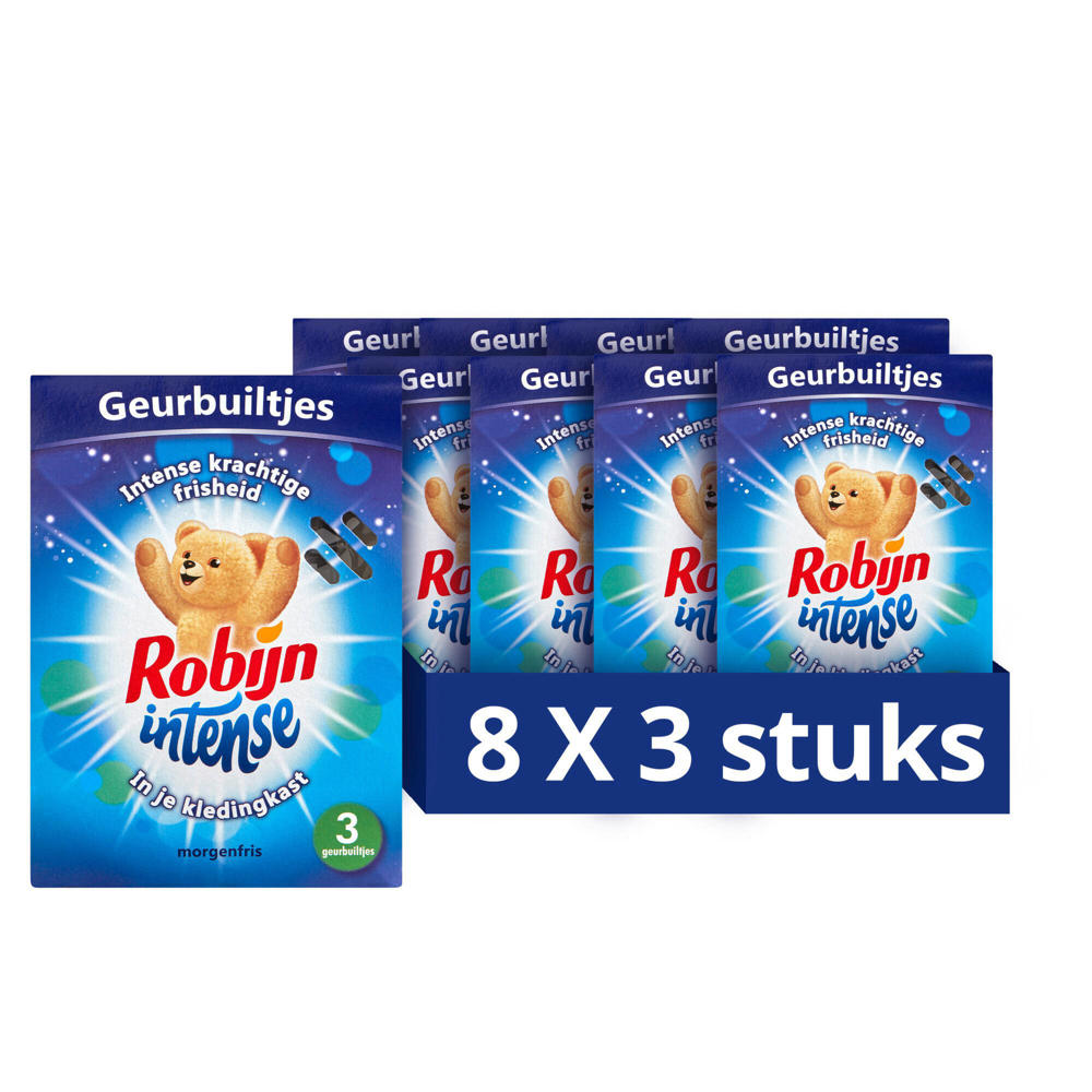 Robijn Intense GEURBUILTJES Morgenfris - 8 x 3 stuks