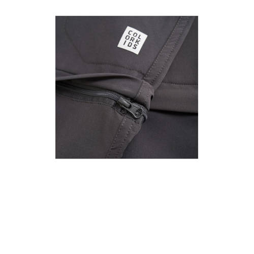color kids afritsbroek antraciet Outdoor broek Grijs Jongens Meisjes Polyester 152