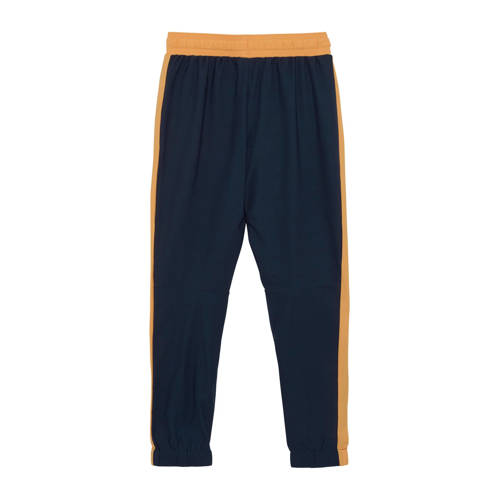 color kids outdoorbroek donkerblauw geel Outdoor broek Jongens Meisjes Polyester 128
