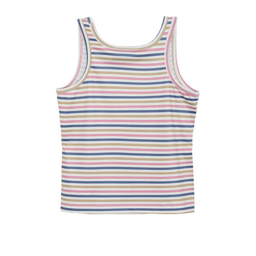 Color kids sporttop wit donkerblauw roze Meisjes Polyester Ronde hals 152