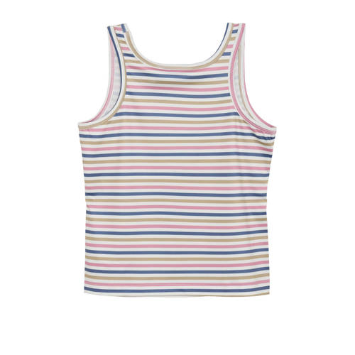 Color kids sporttop wit donkerblauw roze Meisjes Polyester Ronde hals 152