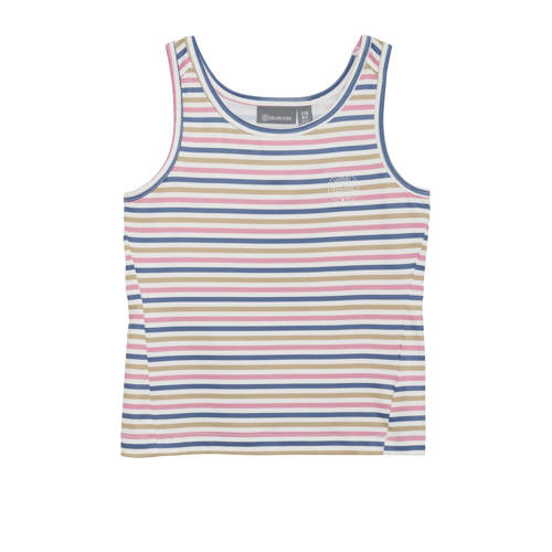 Color Kids sporttop wit/donkerblauw/roze Meisjes Polyester Ronde hals