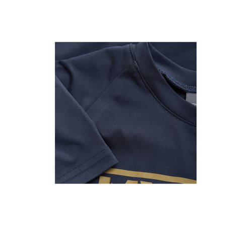 Color kids T-shirt met opdruk donkerblauw geel blauw Jongens Polyester Ronde hals 152