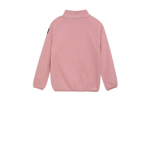 color kids fleece jack roze Jas Meisjes Polyester Opstaande kraag Streep 164