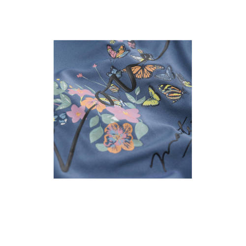 color kids T-shirt met printopdruk blauw Meisjes Polyester Printopdruk 164