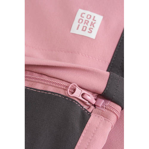 color kids afritsbroek roze zwart Outdoor broek Jongens Meisjes Polyester 116