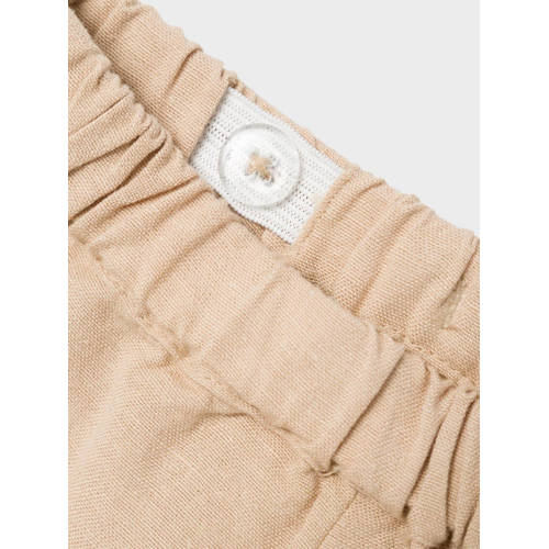 name it BABY broek NBMFAHER beige Jongens Viscose Effen 74