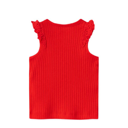 name it BABY top NBFFENNAS rood Meisjes Katoen Ronde hals Effen 56