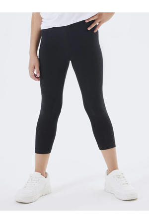 Dames legging - Katoen - Blauwe streep - Zwart, Leggings