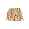 NAME IT KIDS gebloemde rok NKFVINAYA groen/rood/wit
