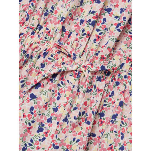 Name it KIDS jumpsuit NKFVINAYA met all over print lichtroze roze blauw Meisjes Gerecycled polyester Boothals 134