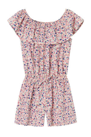playsuit NKFVINAYA met all over print lichtroze/roze/blauw