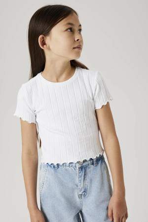 T-shirt NKFNORALINA wit