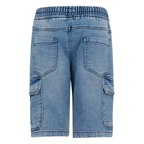 Shoeby regular fit denim short medium blue denim Korte broek Blauw Jongens Katoen 98 104