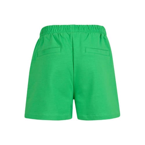 Shoeby high waist regular fit casual short groen Korte broek Meisjes Stretchkatoen 110 116