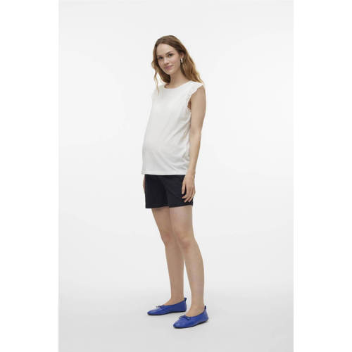 VERO MODA MATERNITY T-shirt VMMEMILY wit Dames Katoen Ronde hals Effen S