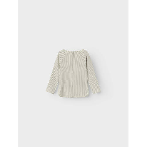 LIL' ATELIER MINI UV-shirt groen wit UV shirt Jongens Polyester Ronde hals 104