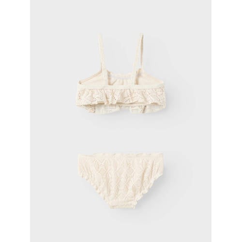 LIL' ATELIER MINI bikini NMFFANNIE ecru Meisjes Polyester Effen 92