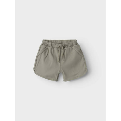 LIL' ATELIER MINI zwemshort grijsgroen Jongens Polyamide Effen 98