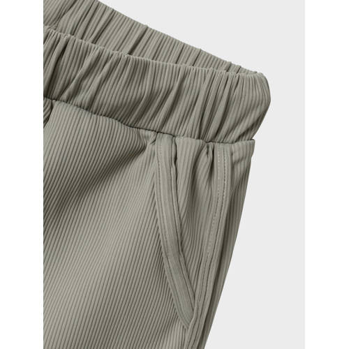 LIL' ATELIER MINI zwemshort grijsgroen Jongens Polyamide Effen 98