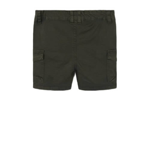 Name it MINI cargo short NMMBEN BAG donkergroen Korte broek Jongens Stretchkatoen 104