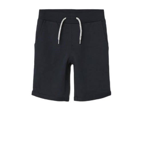 name it KIDS sweatshort NKMVERMO set van 2 lichtblauw donkerblauw Effen 92
