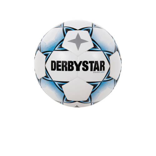 Derbystar Junior voetbal Solaris Light wit/blauw maat 5