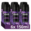Axe Fine Fragrance Collection Purple Patchouli premium deodorant bodyspray - 6 x 150 ml