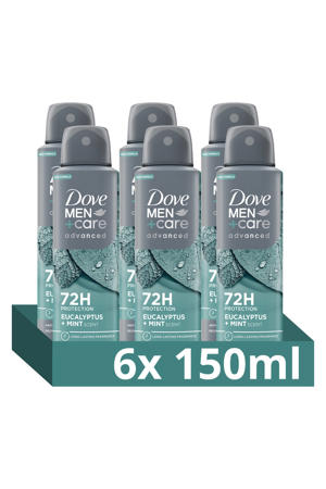 Eucalyptus + Mint anti-transpirant deodorant spray - 6 x 150 ml