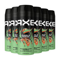 thumbnail: Axe Jungle Fresh deodorant bodyspray - 6 x 150 ml