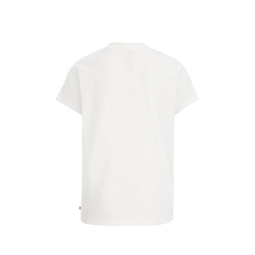 WE Fashion T-shirt met printopdruk Wit Meisjes Katoen Ronde hals Printopdruk 98 104