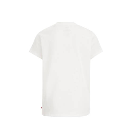 WE Fashion T-shirt met printopdruk Wit Meisjes Katoen Ronde hals Printopdruk 98 104