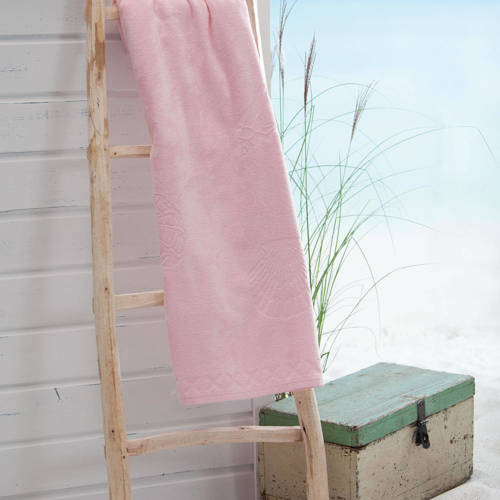Seahorse strandlaken (per stuk) (100x200 cm) Roze | Strandlaken van
