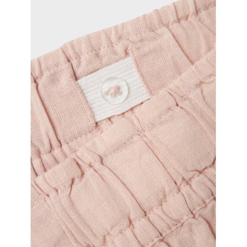 name it KIDS casual short NKFFALINNEN licht oudroze Korte broek Meisjes Katoen 122