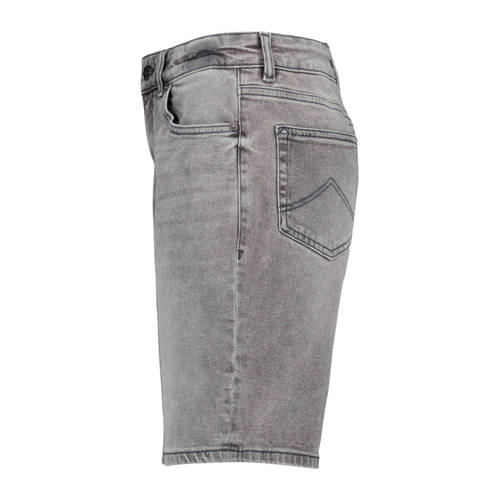 America Today denim short grey denim Grijs Jongens Katoen Effen 170 176