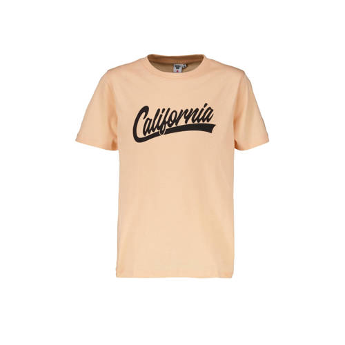 America Today T-shirt met printopdruk perzik Oranje Jongens Katoen Ronde hals